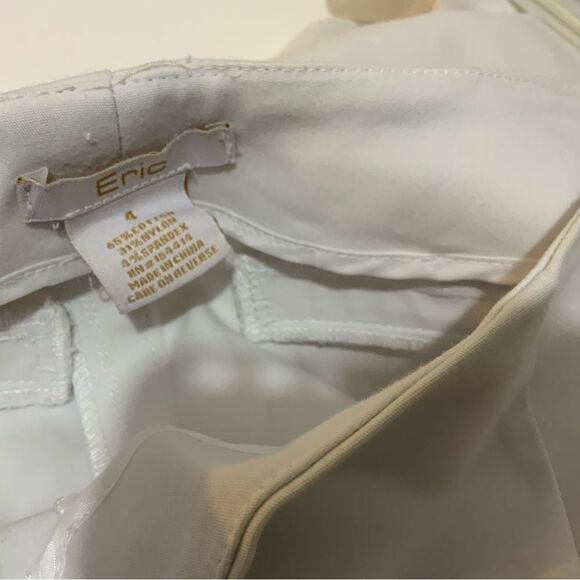 Eric White Capris Pants size 4 white P1 - Picture 5 of 5